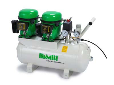 Bambi BB24D 1.0hp, 8 Bar 24 Litre  Capacity Compressor