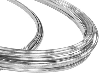 Gw Platinum D Shape Wire 3.00mm X  2.00mm