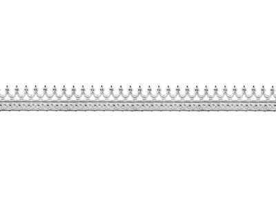 Sterling Silver Crown Gallery Strip 5.1mm